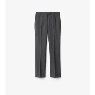 Pantalones de sastrería de lana a cuadros