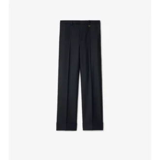 Pantalones de sastrería de lana con estampado de cuadros