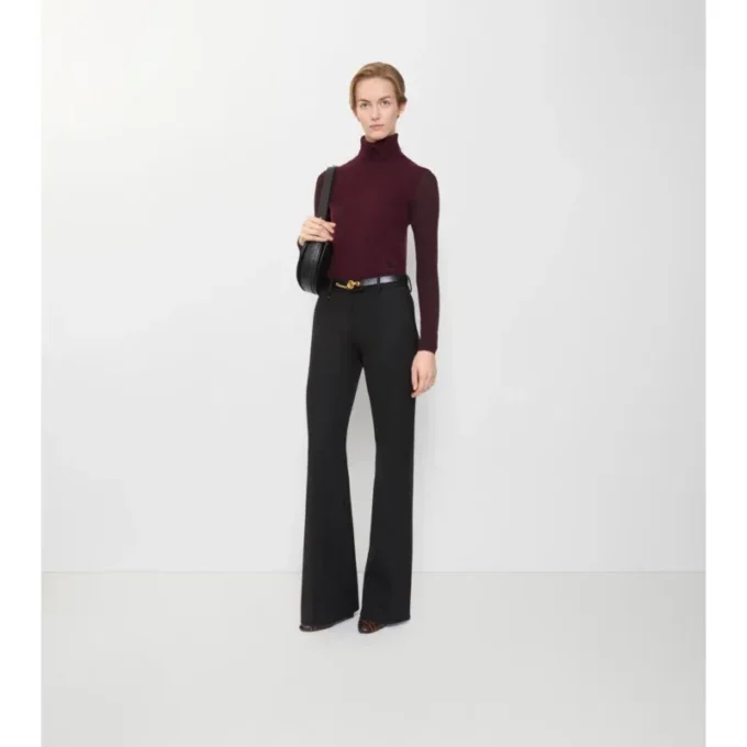 Pantalones de sastrería de mezcla de lana Pantalones de sastrería de mezcla de lana