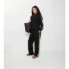 Pantalones deportivos de algodón con ribetes de cuadros Pantalones deportivos de algodón con ribetes de cuadros