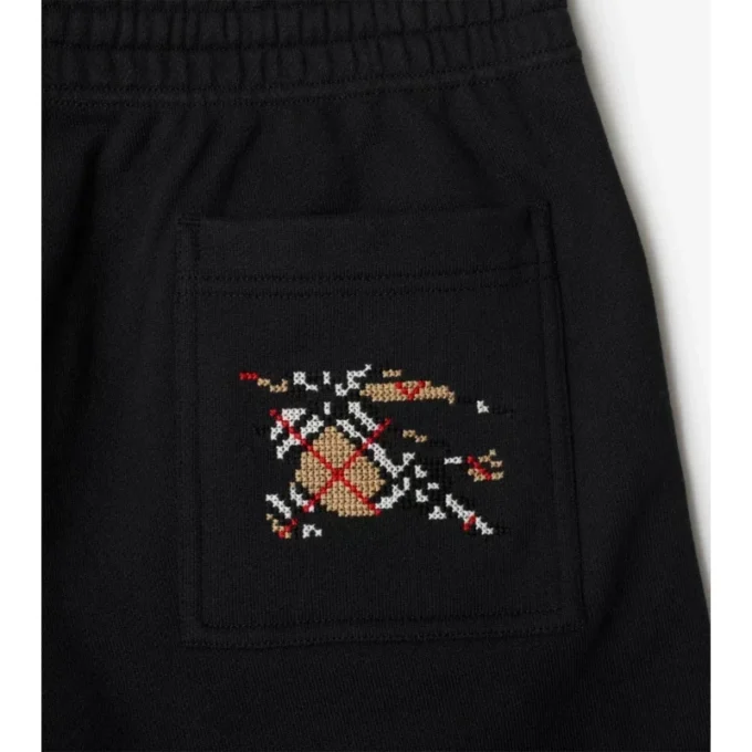 Pantalones EKD de algodón con bordado en punto de cruz Pantalones EKD de algodón con bordado en punto de cruz