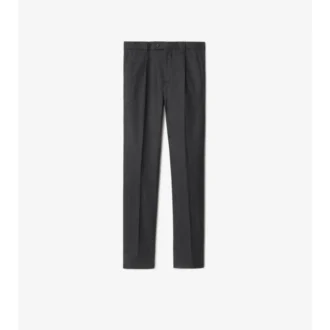 Pantalones entallados de franela de lana