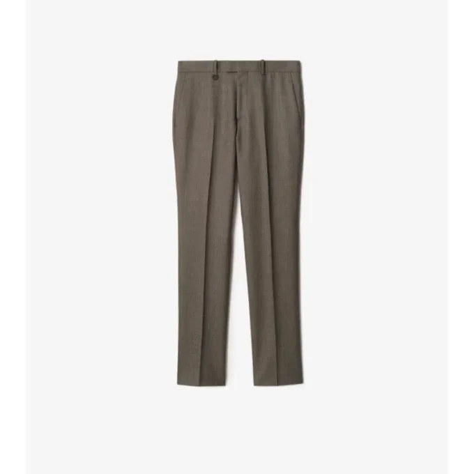 Pantalones entallados de lana «sharkskin» Pantalones entallados de lana «sharkskin»