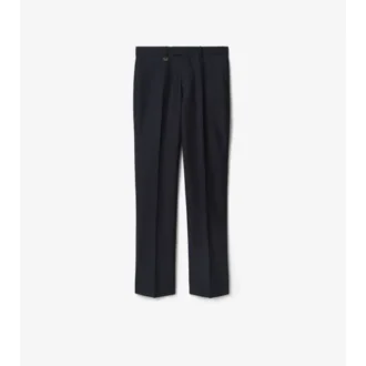 Pantalones entallados de lana y mohair