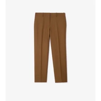 Pantalones entallados de lana y mohair
