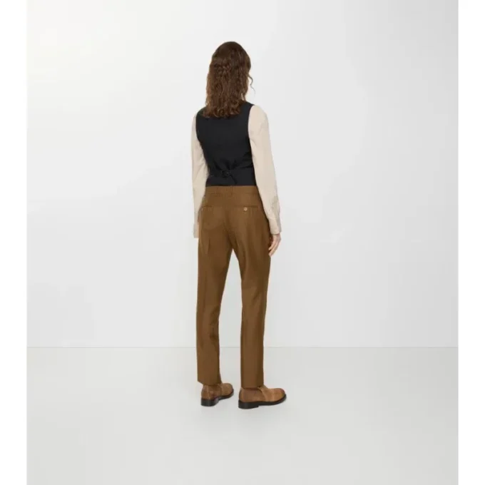 Pantalones entallados de lana y mohair Pantalones entallados de lana y mohair