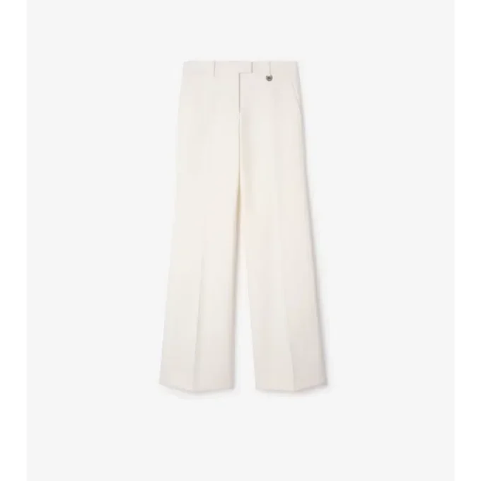 Pantalones entallados de mezcla de algodón Pantalones entallados de mezcla de algodón