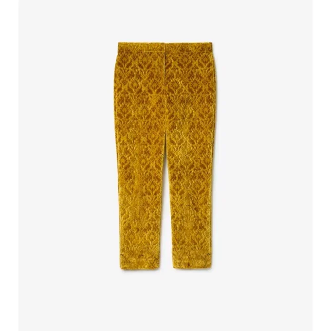 Pantalones entallados de terciopelo barroco