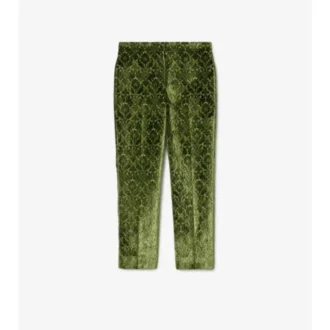 Pantalones entallados de terciopelo barroco