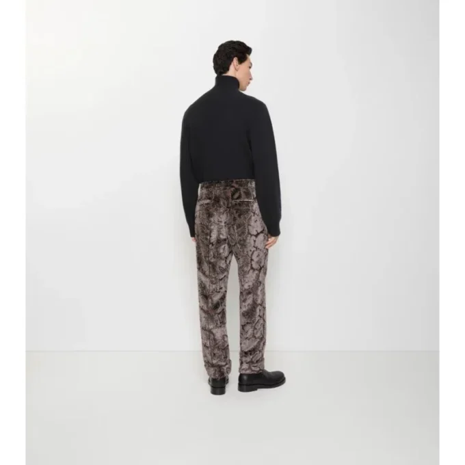 Pantalones entallados de terciopelo Vine Pantalones entallados de terciopelo Vine