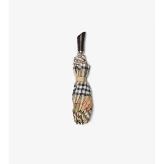 Paraguas plegable con estampado de cuadros