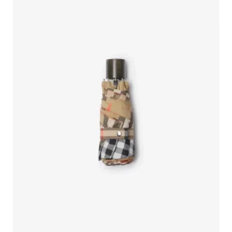 Paraguas plegable con estampado de cuadros