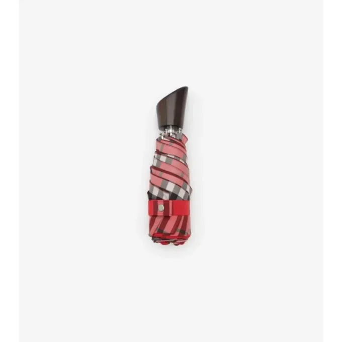 Paraguas plegable con estampado de cuadros Paraguas plegable con estampado de cuadros
