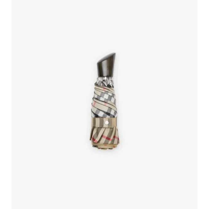Paraguas plegable con estampado de cuadros Paraguas plegable con estampado de cuadros