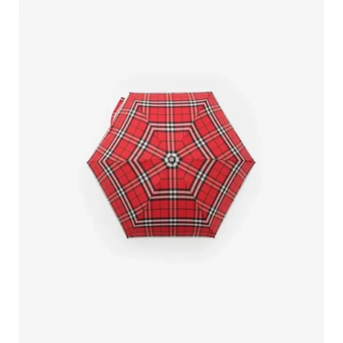 Paraguas plegable con estampado de cuadros Paraguas plegable con estampado de cuadros
