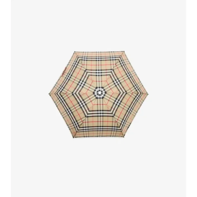 Paraguas plegable con estampado de cuadros Paraguas plegable con estampado de cuadros