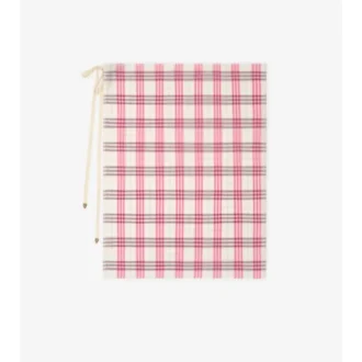 Pareo de algodón con estampado de cuadros