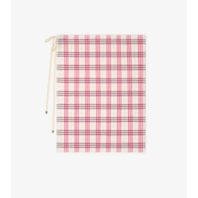Pareo de algodón con estampado de cuadros Pareo de algodón con estampado de cuadros