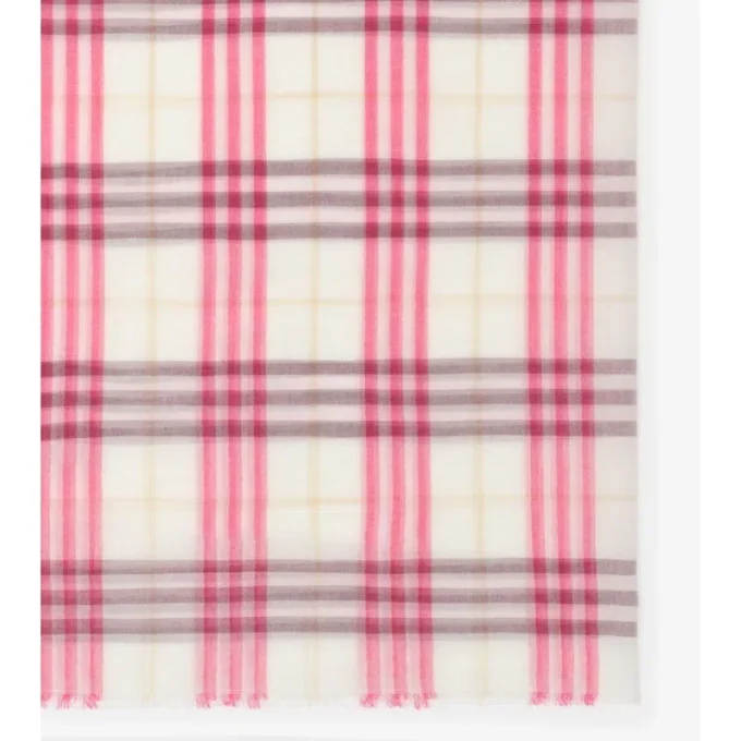 Pareo de algodón con estampado de cuadros Pareo de algodón con estampado de cuadros