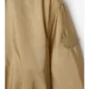 Parka corta de nailon con cinta a cuadros