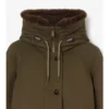 Parka de Gabardine con ribete de piel de oveja Parka de Gabardine con ribete de piel de oveja