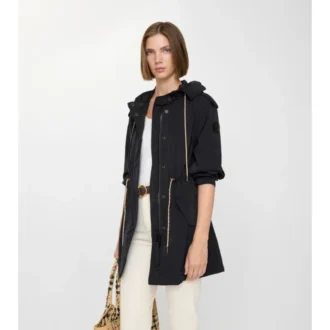 Parka de nailon elástico Parka de nailon elástico