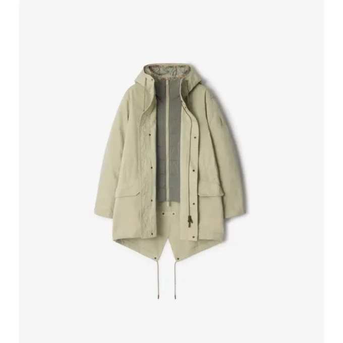 Parka desmontable de mezcla de nailon Parka desmontable de mezcla de nailon