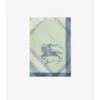 Pañuelo ancho de seda con estampado de cuadros en acuarela Pañuelo ancho de seda con estampado de cuadros en acuarela