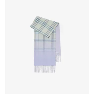 Pañuelo de cachemira con estampado de cuadros degradado