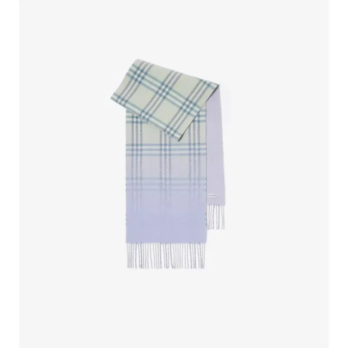 Pañuelo de cachemira con estampado de cuadros degradado Pañuelo de cachemira con estampado de cuadros degradado