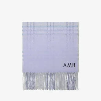Pañuelo de cachemira con estampado de cuadros degradado