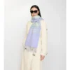 Pañuelo de cachemira con estampado de cuadros degradado Pañuelo de cachemira con estampado de cuadros degradado