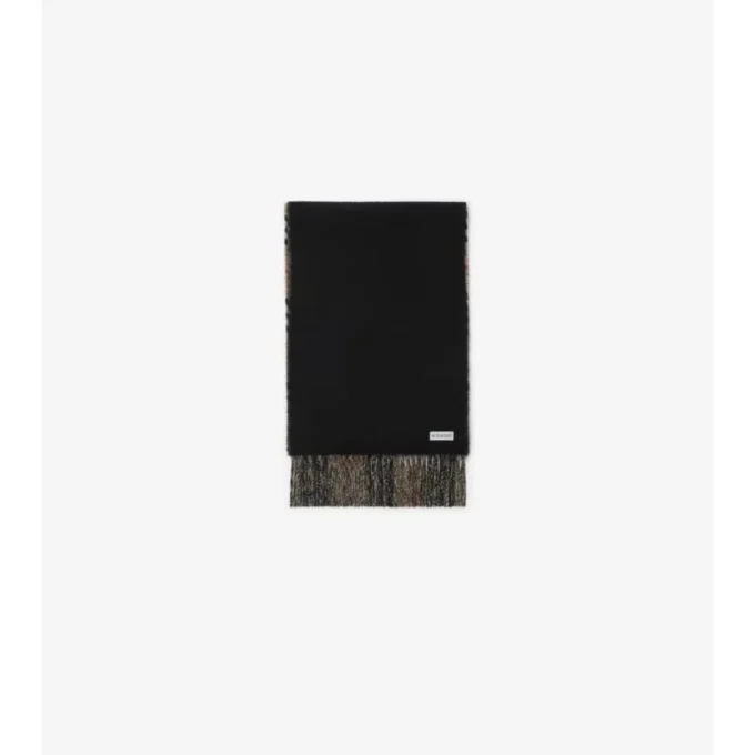 Pañuelo de cachemira con estampado de cuadros degradado