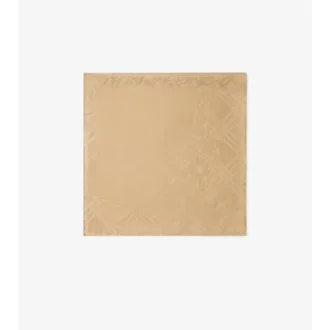 Pañuelo de seda con escudo floral Pañuelo de seda con escudo floral