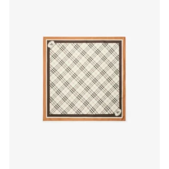 Pañuelo de seda con estampado Check Knight