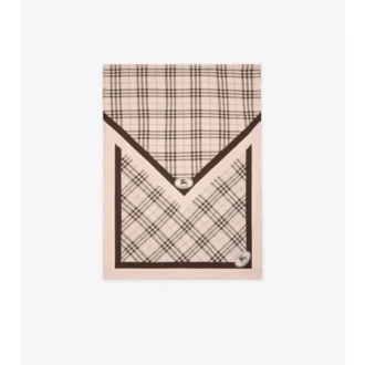 Pañuelo de seda con estampado Check Knight