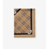Pañuelo de seda con estampado de caballero y cuadros Pañuelo de seda con estampado de caballero y cuadros