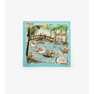Pañuelo de seda «El lago de los cisnes»