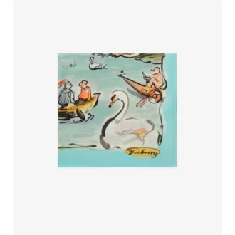 Pañuelo de seda «El lago de los cisnes»