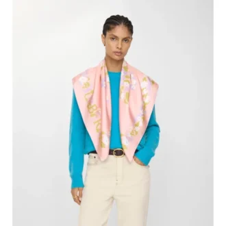 Pañuelo de seda floral EKD