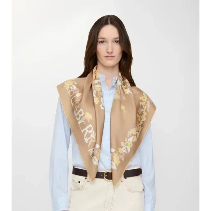 Pañuelo de seda floral EKD