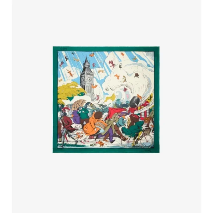 Pañuelo de seda «Raining Cats and Dogs» Pañuelo de seda «Raining Cats and Dogs»