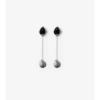 Pendientes con colgante de escudo de ónix