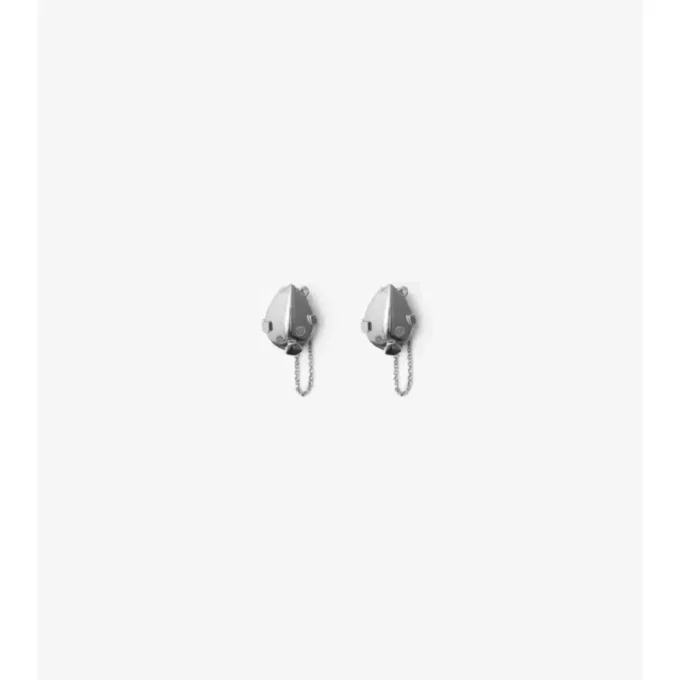 Pendientes con colgante de escudo de ónix Pendientes con colgante de escudo de ónix