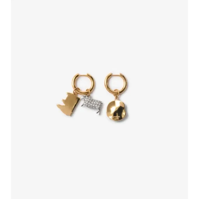 Pendientes de aro con dijes Pendientes de aro con dijes