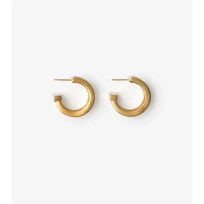 Pendientes de aro con estampado de cuadros Pendientes de aro con estampado de cuadros