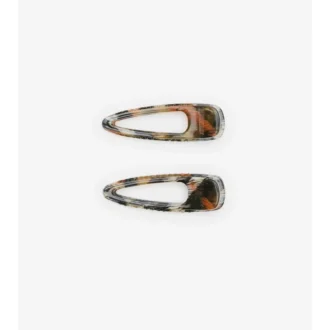Pinzas para el pelo con estampado de cuadros pequeños