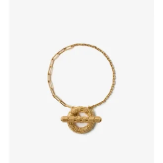 Pulsera con barra en T y granulación en cuadros 
