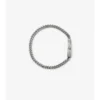 Pulsera de cadena con diseño de cuadros grabado