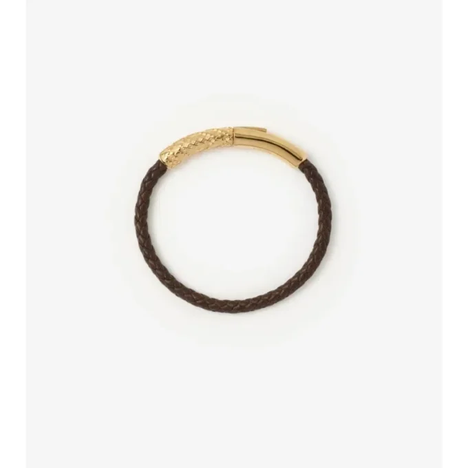 Pulsera de cuero con diseño de cuadros Pulsera de cuero con diseño de cuadros